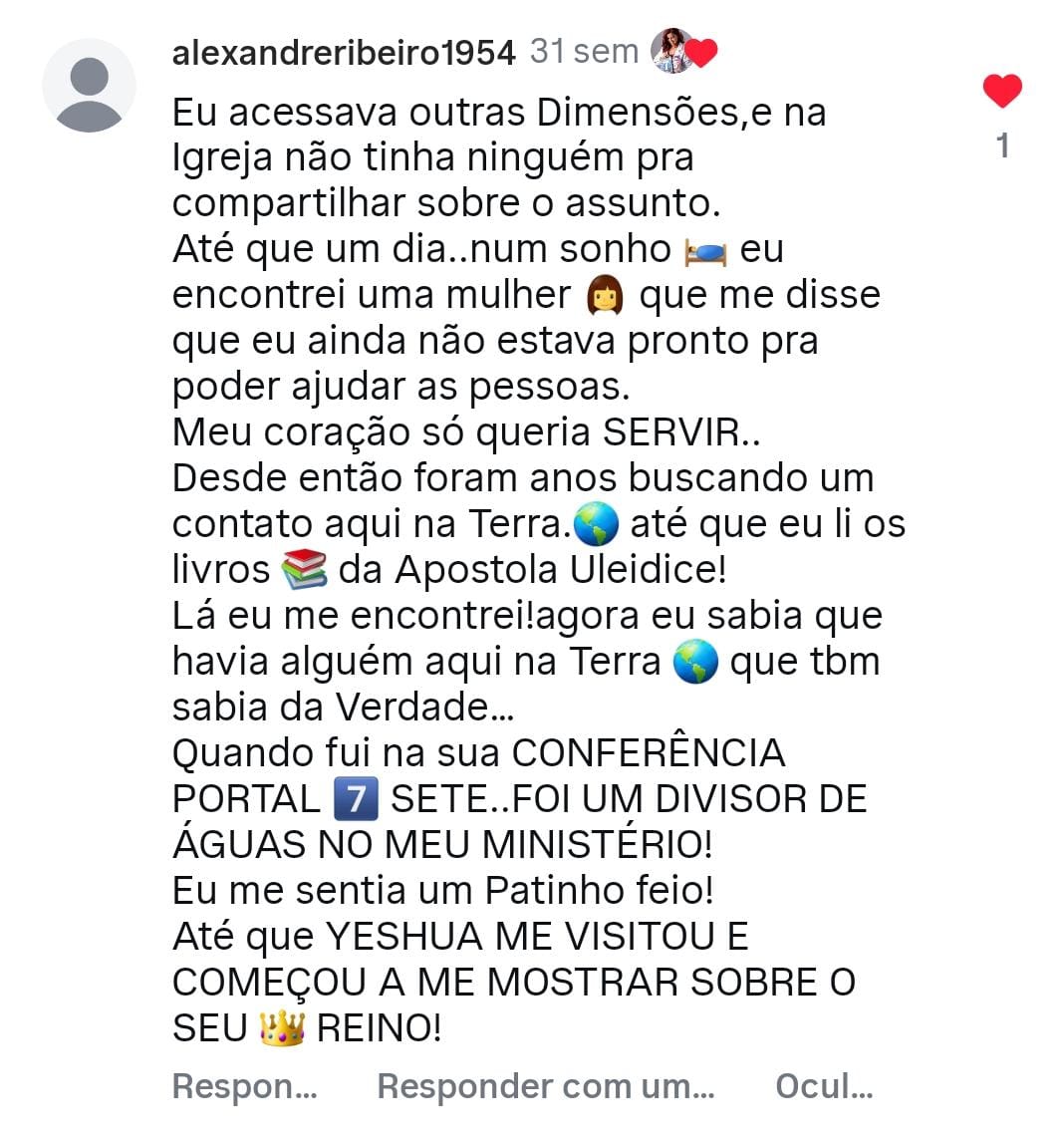 Depoimento de leitor do Portal 7 2